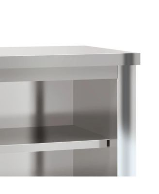 Kitchen Wall Cabinet with Shelf Stainless Steel