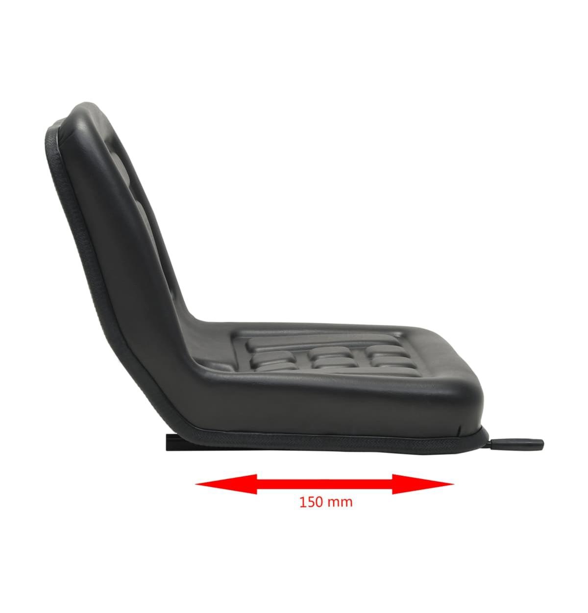 vidaXL Universal Tractor Seat- Black