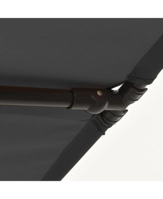 Garden Parasol with Aluminum Pole 70.9"x43.3" Anthracite