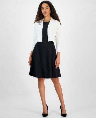 Petite Open Front Cropped Shrug