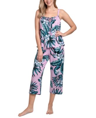Linea Donatella - Women's Rhadna Cropped Pant Pajama Set