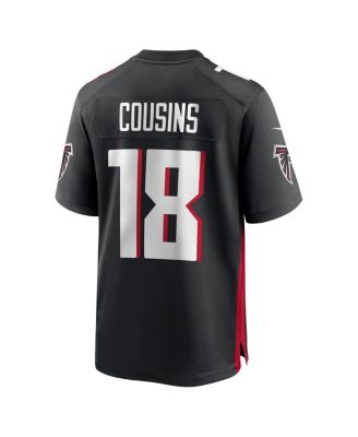 Men's Kirk Cousins Black Atlanta Falcons Alternate Game Player Jersey