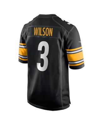 Men's Russell Wilson Black Pittsburgh Steelers Game Jersey