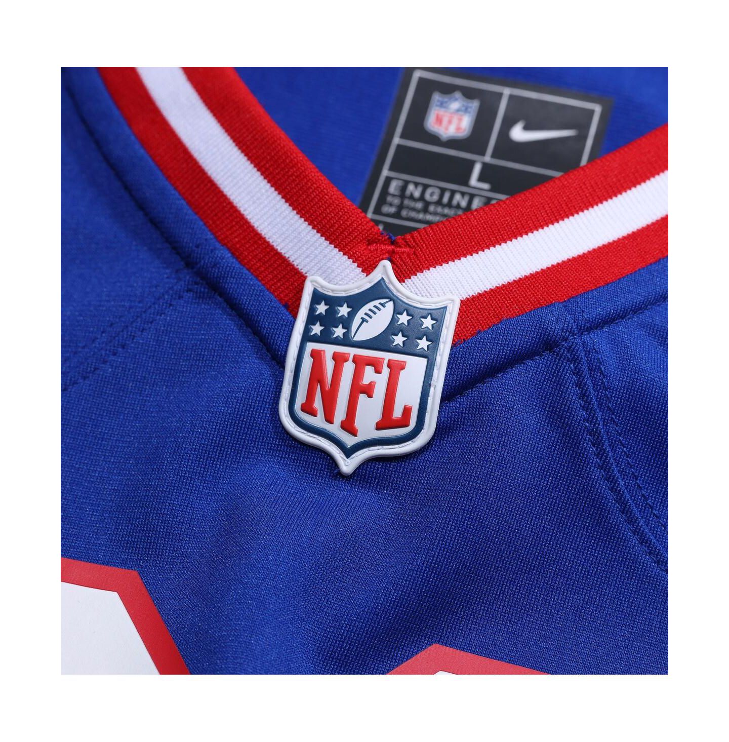 Мужской топ Nike Malik Nabers Royal New York Giants 2nd Alternate Game Jersey — фото 5