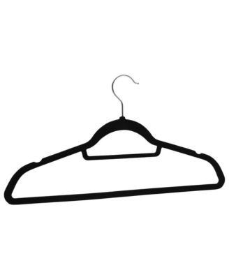 20 pcs Clothes Hanger Set Anti-slip Black Velvet