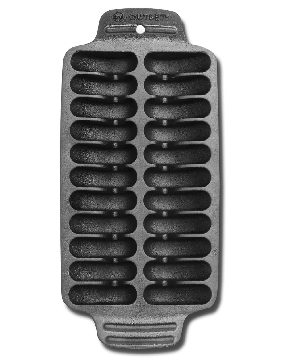 Outset Cast Iron 13.25" Shrimp Grill Pan In Gray