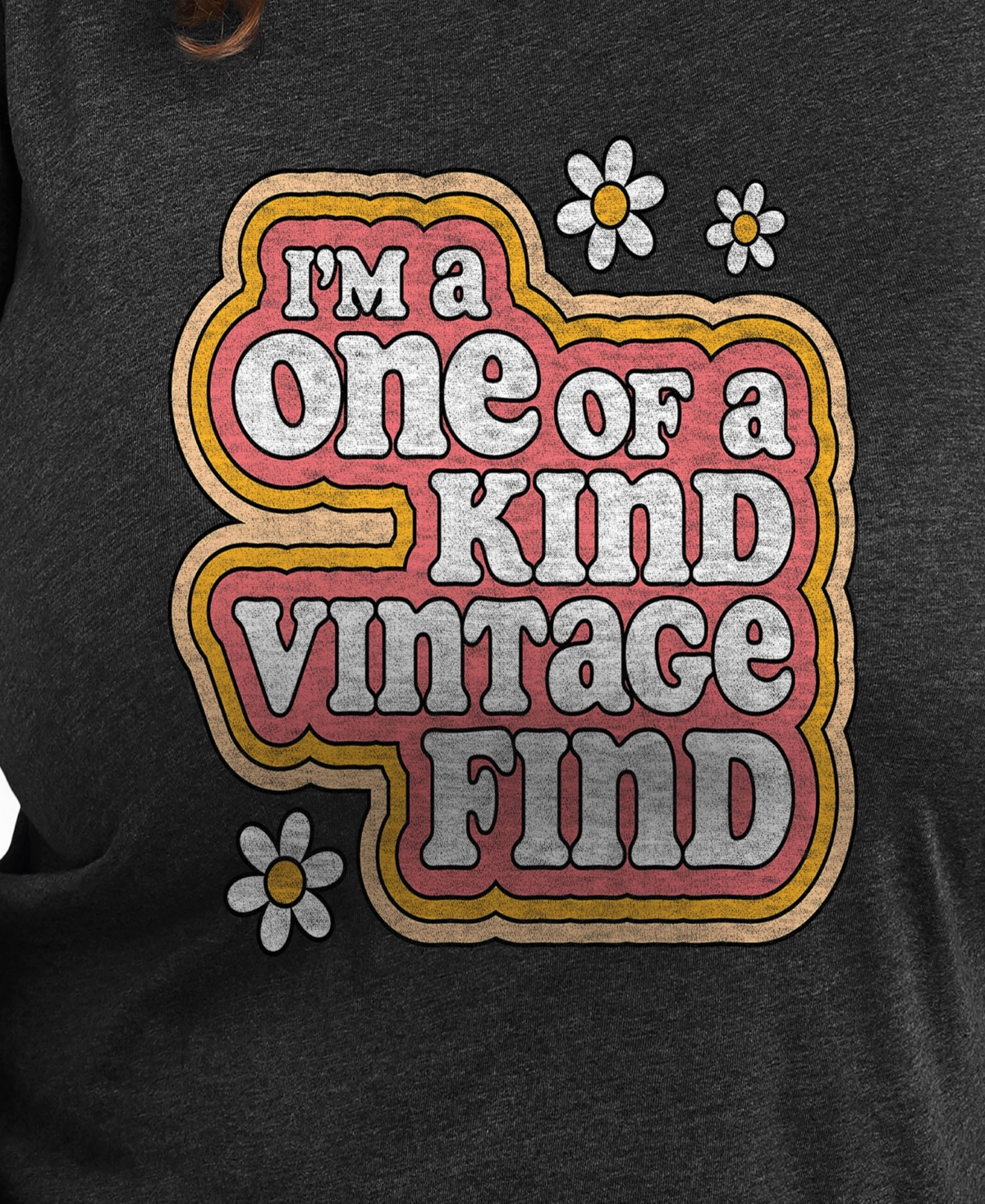 Hybrid Apparel Plus Size Trendy One Of A Kind Graphic Crew Neck T-shirt In Grey