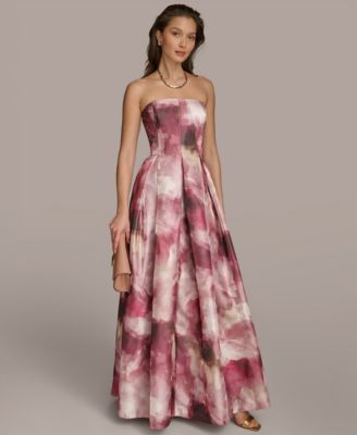 Donna Karan New York - Women's Straight-Neck Strapless Gown
