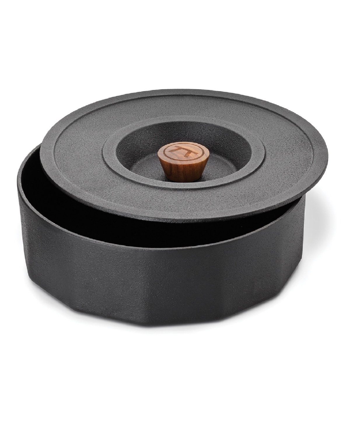 Outset Cast Iron 3-quart Multi-purpose Pot With Lid In Black