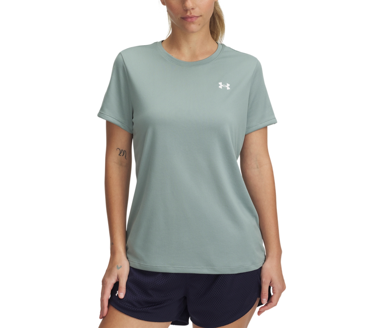 Under Armour Women's Ua Tech Short-sleeve T-shirt In Silica