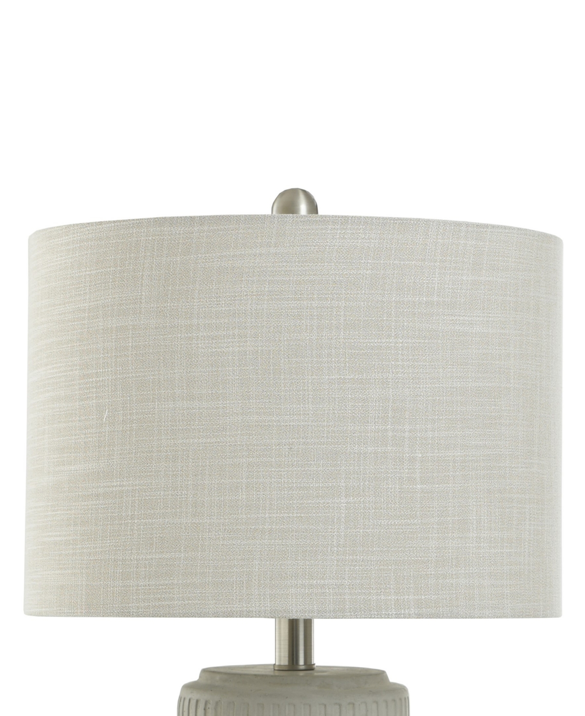 Shop Stylecraft Home Collection 21" Metal Joni Ceramic Table Lamp In Gray