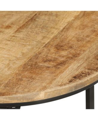 Nesting Tables 3 pcs Solid Rough Wood Mango