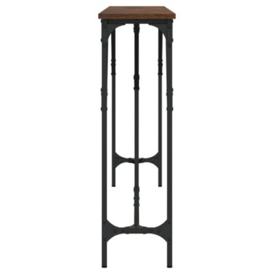 Console Table Brown oak Engineered wood 70.9 in x 9.1 in x 29.5 in