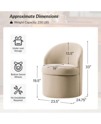 Arlene Modern Dining Chair with Storage Space