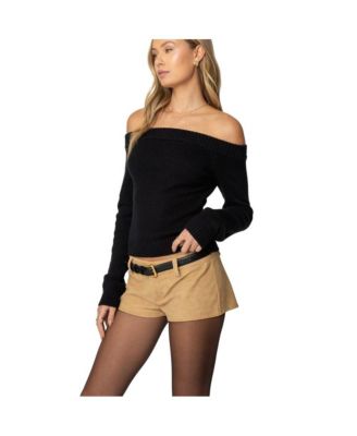 Womens Elona Off Shoulder Knit Top