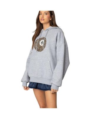 Edikted Women's Leopard 8 Oversized Hoodie