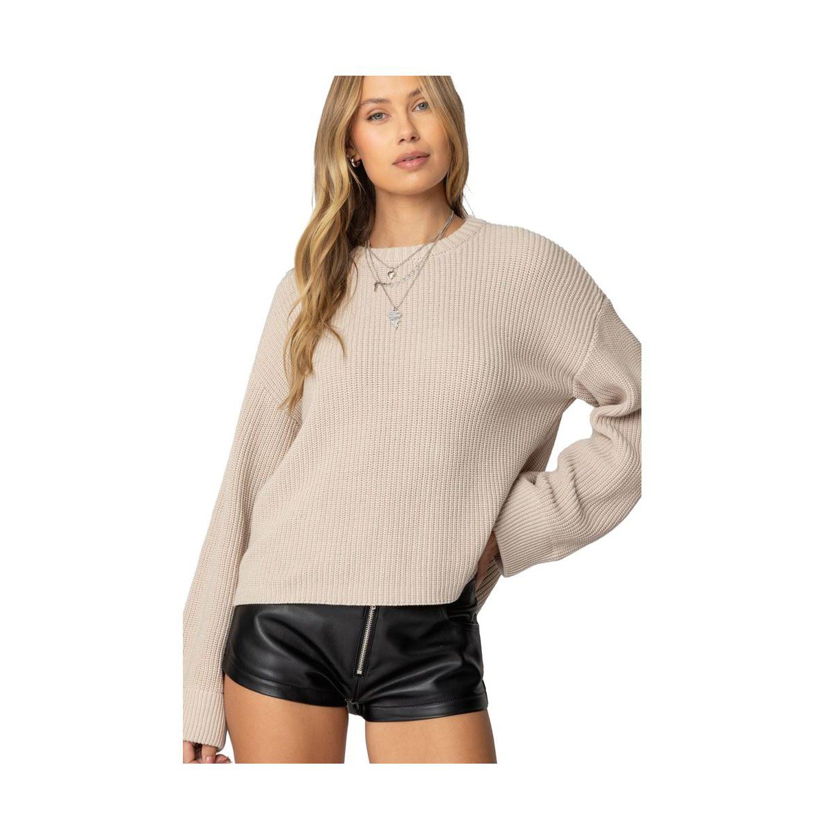 Женские Edikted Women's Marleen Oversized Knit Sweater — фото 1