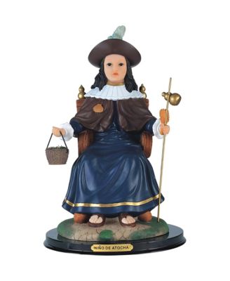 "2-PC Set" 8.5"H Nino de Atocha Statue Holy Infant of Atocha Holy Figurine Statue Ornament Home Room Office Decor and Perfect Ideas for Housewarming, Holidays and Birthdays