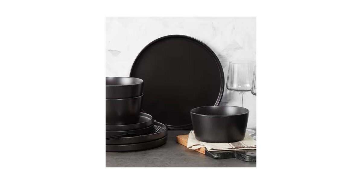 Slickblue 16-Piece Stoneware Dinnerware Set - Service for 4