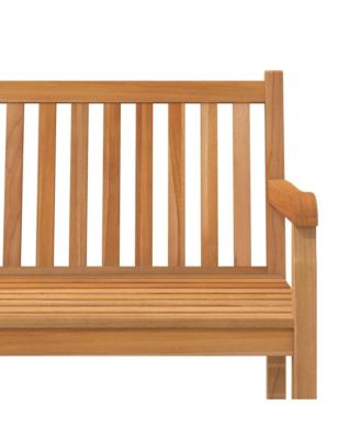 Garden Bench Teak Solid Teak Wood 59.1 in Sturdy Garden Bench