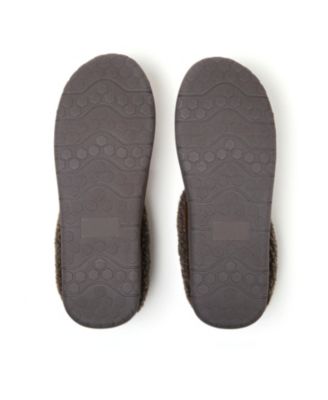 Men's Microsuede Moccasin Toe House Shoe Clog Slipper