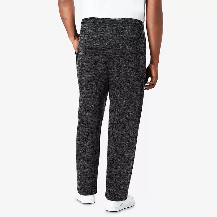 Big & Tall Fleece Open-Bottom Sweatpants - thumbnail 2