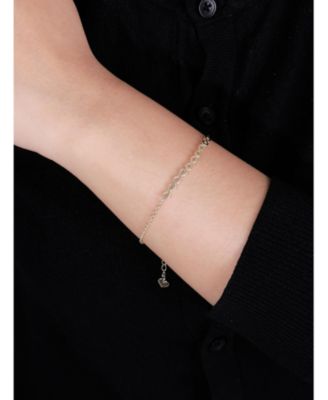 Infinity Chain Bracelet in 14K Gold, 6.5 in adj to 7.5 in, approx. 2.4 grams