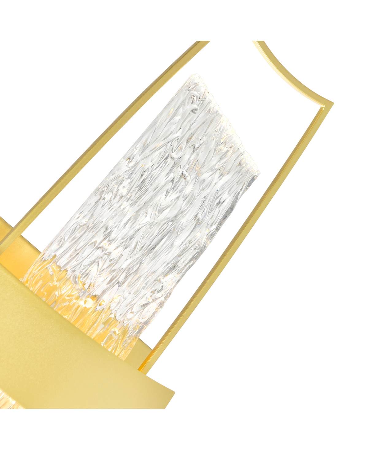 Cwi Lighting 26" Metal Guadiana Integrated Led Wall Light In Satin Gold