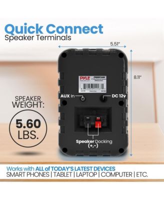 4” 2-Way Indoor/Outdoor Bluetooth Wireless Speaker System - Waterproof, 300W Max Power, 1/2” Tweeter