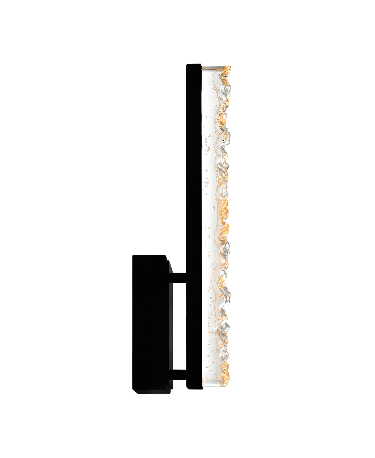 Shop Cwi Lighting 16" Metal Stagger Integrated Led Wall Light In Black