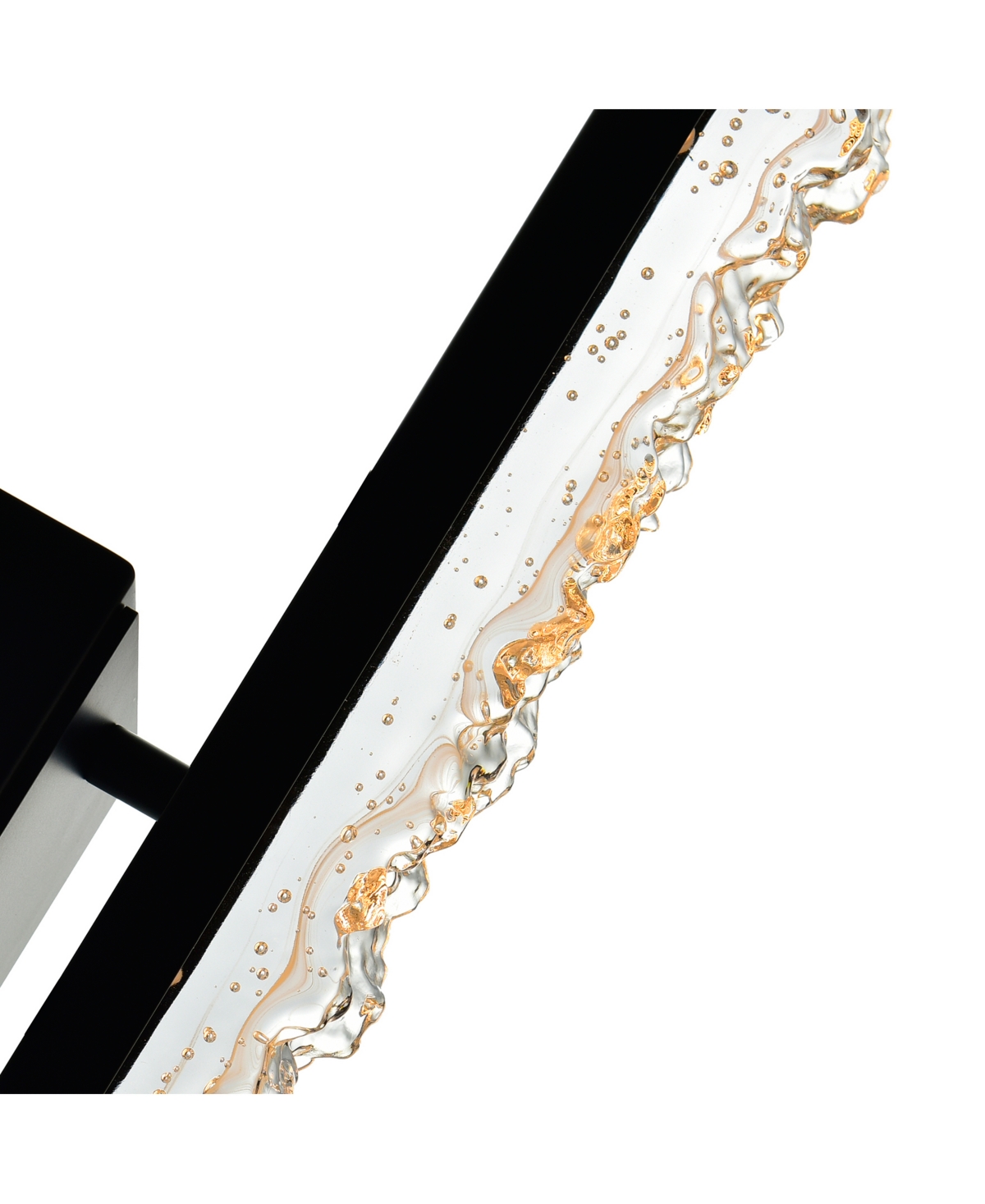 Shop Cwi Lighting 16" Metal Stagger Integrated Led Wall Light In Black