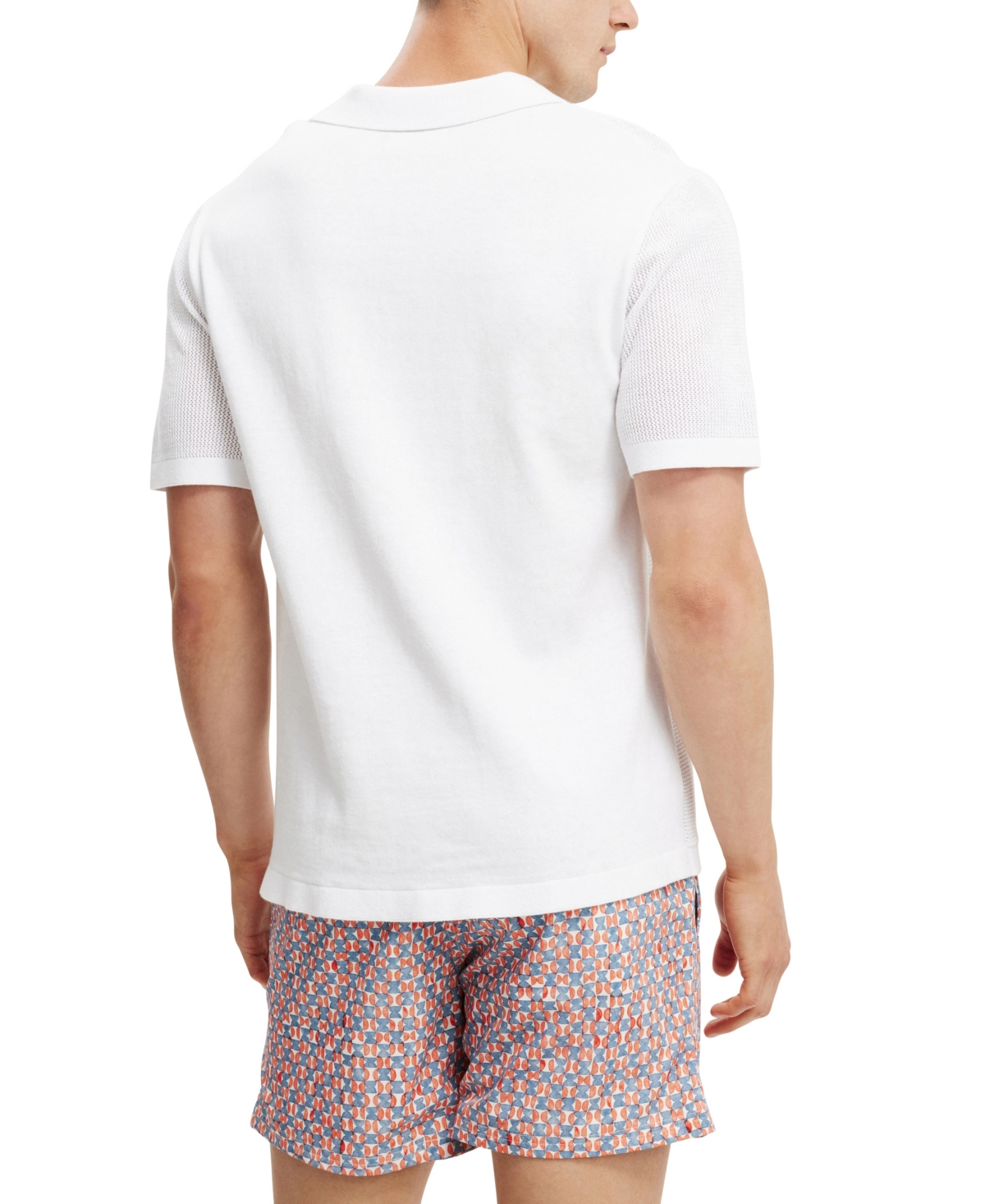 Shop Cotton On Men's Stretch Swim Shorts In Red Blue Micro