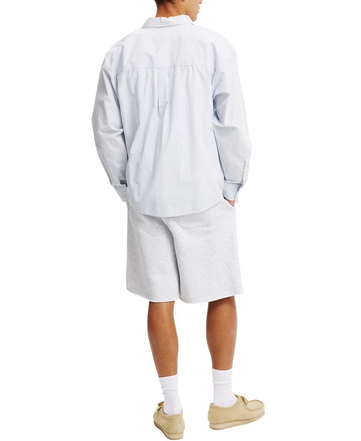 Shop Cotton On Men's Super Baggy Fleece Shorts In Gray Marle