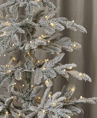 4' Artificial Jackson Flocked Pine Tree