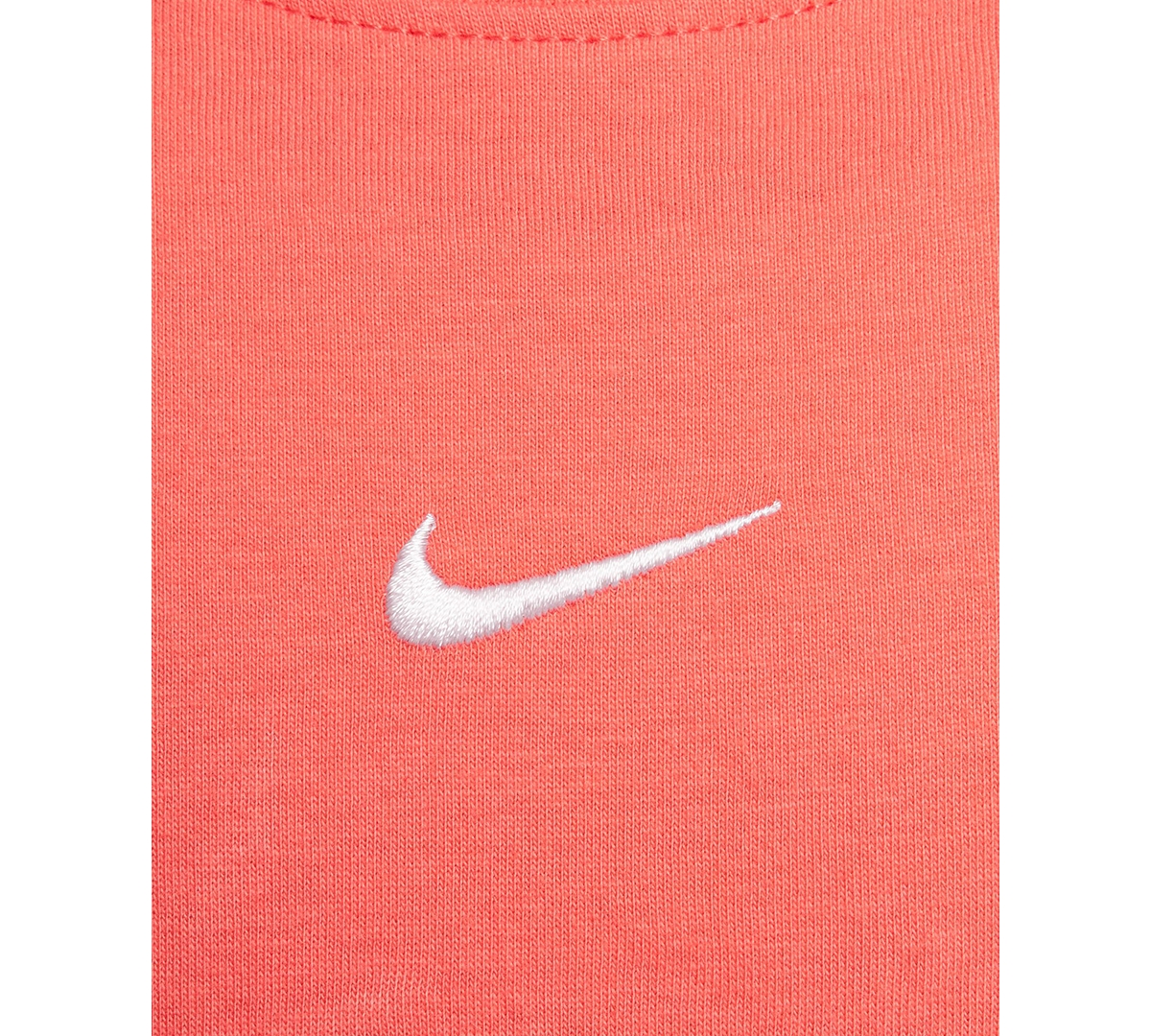Nike One Relaxed Big Kids' (girls') Dri-fit Short-sleeve Top In Orange
