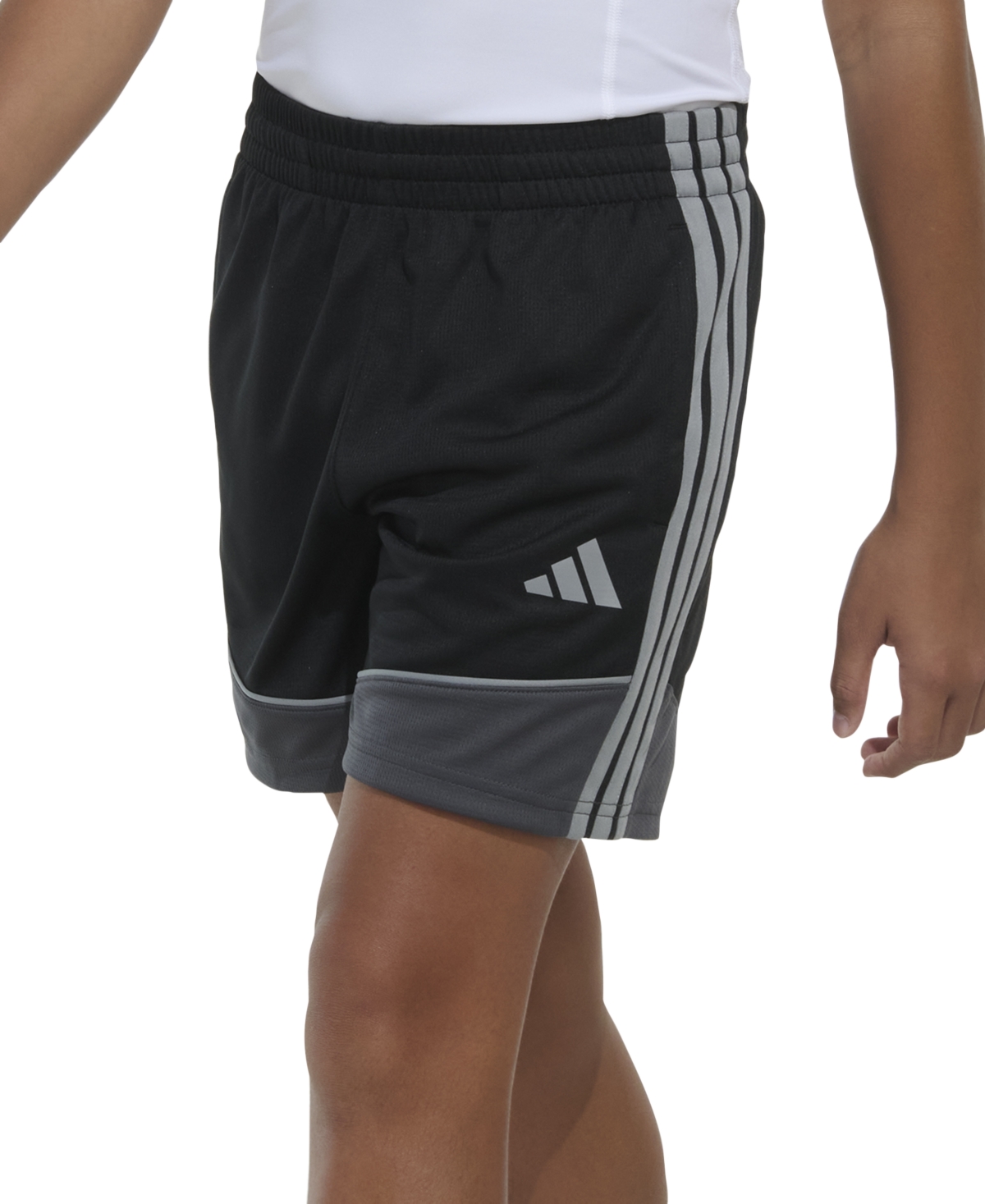 adidas Big Boys Elastic-Waistband Colorblocked Shorts