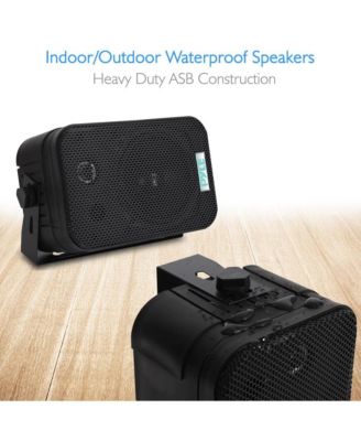 5.25" Indoor/Outdoor Waterproof Speakers - 400W Max Power, Bass Reflex Vent, Marine Grade Construction