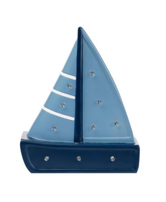 Little Skipper Hand Painted Nautical Sailboat Table Top Lamp/Light
