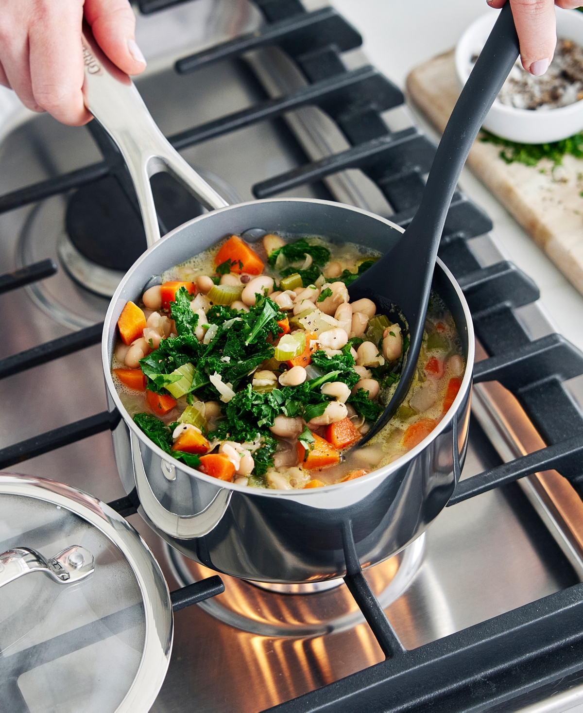 Greenpan Valencia Pro Stainless Steel 1.66-qt. Saucepan With Lid In Stainless Steel