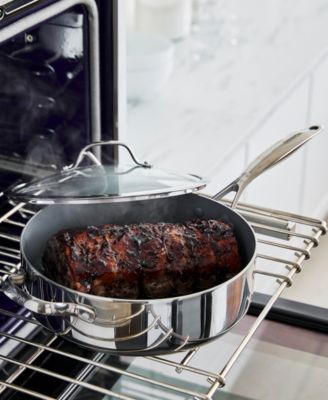 Valencia Pro Stainless Steel 5-Qt. Saut&eacute; Pan with Lid