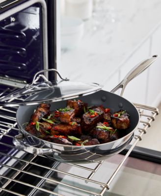 Valencia Pro Stainless Steel 12" Wok with Lid