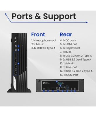 PRO DP21 Business MFF Desktop Intel Core i5 13400 8GB RAM Intel UHD Graphics 512GB SSD Storage Windows 11 Home - Black