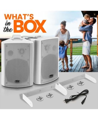 5.25” Bluetooth Wireless Wall Mountable Speaker System with 2-Way Full Range Stereo Sound, 300W RMS