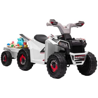 Kids ATV Quad Car with Back Trailer,