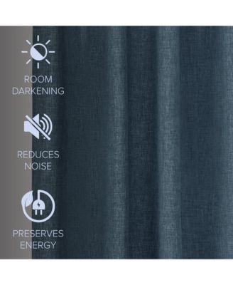 Garrett Textured Tie Knots Curtains Pair