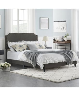 Full Size Bed Frame with Headboard, Metal Platform Bed Frame