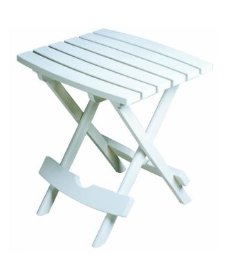 Foldable Outdoor Patio Side Table with Durable Weatherproof Resin