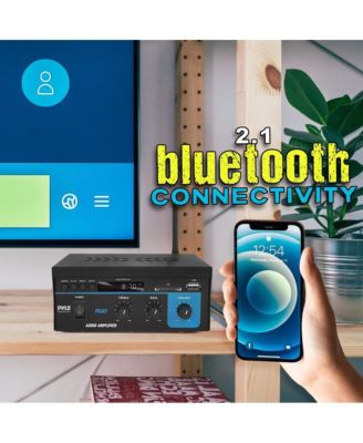 Compact Bluetooth Stereo Power Amplifier, 2 x 40W