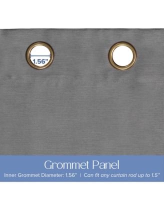 Texture Room Darkening Grommet Curtains Pair, 52"X96"