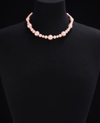 Charter Club Gold-Tone Pink Imitation Pearl All-Around Necklace 17 2 extender Exclusively at Macys 3390₽